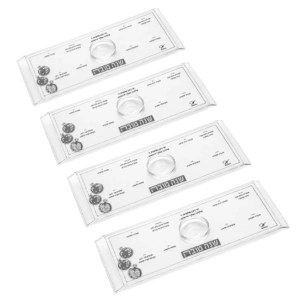 Picture of Lucite Raised Simanim Tray Pomegranate Design Hebrew Ashkenaz Silver 4 Pack 11" x 4"